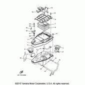 Схема вузла: Впускна система 2 Yamaha XV1900 Raider
