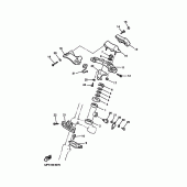 Схема вузла: Рульовий механізм Yamaha VMX12 V-MAX