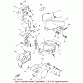 Схема узла: Боковая крышка Yamaha XVS650 V-Star Custom