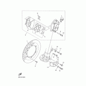 Схема узла: Передний тормоз Yamaha WR400F