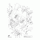 Схема узла: Облицовочные элементы Yamaha FZ8 FZ8 FAZER (ABS)