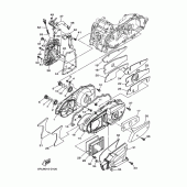 Схема вузла: Кришки картера 1 Yamaha YP400 Grand Majesty