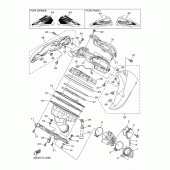 Схема вузла: Впускна система Yamaha YZ450F YZ450F
