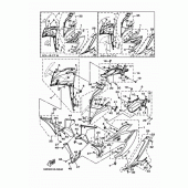 Схема вузла: Облицювальні елементи 1 Yamaha YZF-R25