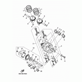 Схема узла: Коленчатый вал и Поршень Yamaha XSR700/ MTM690