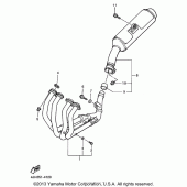 Схема вузла: Вихлопна система Yamaha YZF600R Thundercat