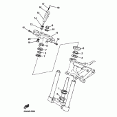 Схема узла: Рулевой механизм Yamaha BT1100 Bulldog