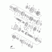 Схема вузла: Трансмісія Yamaha FZ6 FZ6 FAZER