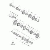 Схема узла: Трансмиссия Yamaha YBR250