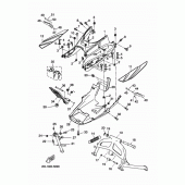 Схема узла: Подножки и Подставка Yamaha YP250 X-MAX