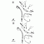 Схема вузла: Підніжки та Підставка Yamaha TT600