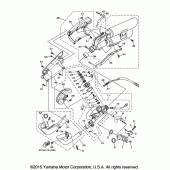 Схема вузла: Вихлопна система Yamaha XV1900 Raider
