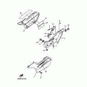 Схема вузла: Бічна кришка Yamaha TW200