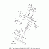 Схема узла: Рулевой механизм Yamaha XV1700 Road Star Midnight Silverado