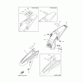 Схема вузла: Крило Yamaha TTR110 TT-R110