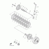 Схема узла: Сцепление Yamaha WR450F