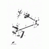 Схема вузла: Вал перемикання Yamaha XV1900 Star Venture