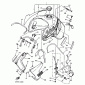 Схема узла: Топливный бак Yamaha XTZ660 Tenere