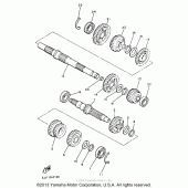 Схема вузла: Трансмісія Yamaha XVZ1300 Venture Royale