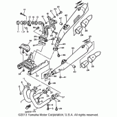 Схема узла: Выхлопная система Yamaha XVZ1300 Venture Royale