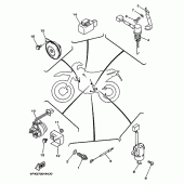 Схема вузла: Електроустаткування 2 Yamaha TT250R TT-R