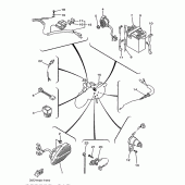 Схема вузла: Електроустаткування 1 Yamaha XV535 Virago