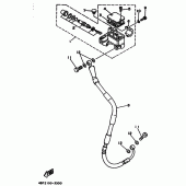 Схема вузла: Передній гальмівний циліндр Yamaha WR200R