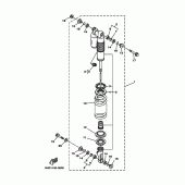 Схема вузла: Задня підвіска Yamaha YZ250 YZ250