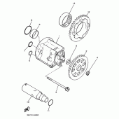 Схема узла: Масляный насос Yamaha XJR1300