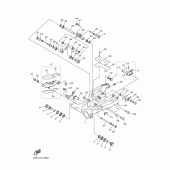 Схема вузла: Задній важіль та підвіска Yamaha VMX17 V-MAX