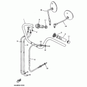 Схема вузла: Руль і Тросики Yamaha XV535 Virago