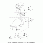 Схема узла: Сиденье Yamaha XVS1300 V-Star
