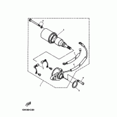 Схема вузла: Електричний стартер Yamaha DT125 DT125R