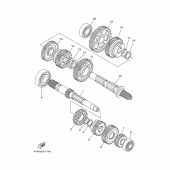 Схема вузла: Трансмісія Yamaha XVS650 Drag Star Classic