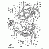 Схема вузла: Картер двигуна Yamaha TDM850