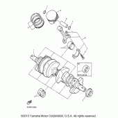 Схема вузла: Колінвал поршневий Yamaha YZF600R Thundercat