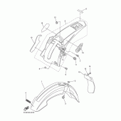Схема узла: Крыло Yamaha WR450F