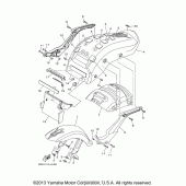 Схема узла: Крыло Yamaha XV1900 Raider S
