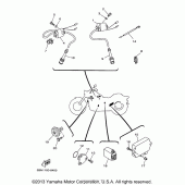 Схема вузла: Електроустаткування (2) Yamaha XVS650 V-Star Classic