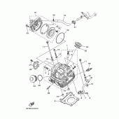 Схема узла: Головка цилиндра Yamaha XG250 TRICKER