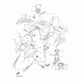 Схема вузла: Паливний бак Yamaha FZ8 FZ8 (Naked)