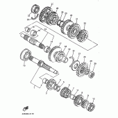 Схема узла: Трансмиссия Yamaha YZF750 YZF750