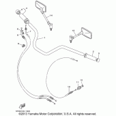 Схема вузла: Кермо та Тросики Yamaha XVS650 V-Star Custom