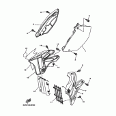 Схема вузла: Боковая крышка Yamaha YZ125