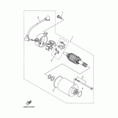 Схема вузла: Електричний стартер Yamaha SRV250 Renaissa