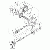 Схема узла: Вал приводной и редуктор Yamaha XJ900 Diversion