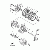 Схема вузла: Зчеплення Yamaha YBR125