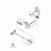 Схема узла: Вал переключения Yamaha FZX250 ZEAL