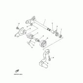Схема узла: Вал переключения Yamaha YZ125