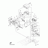 Схема узла: Задний фонарь (Стоп-сигнал) Yamaha WR450F
